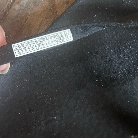 Vionic Black Metallic Selena Corfu Cushioned Leather Thong 10 Flip Flop Sandals - Picture 2 of 3